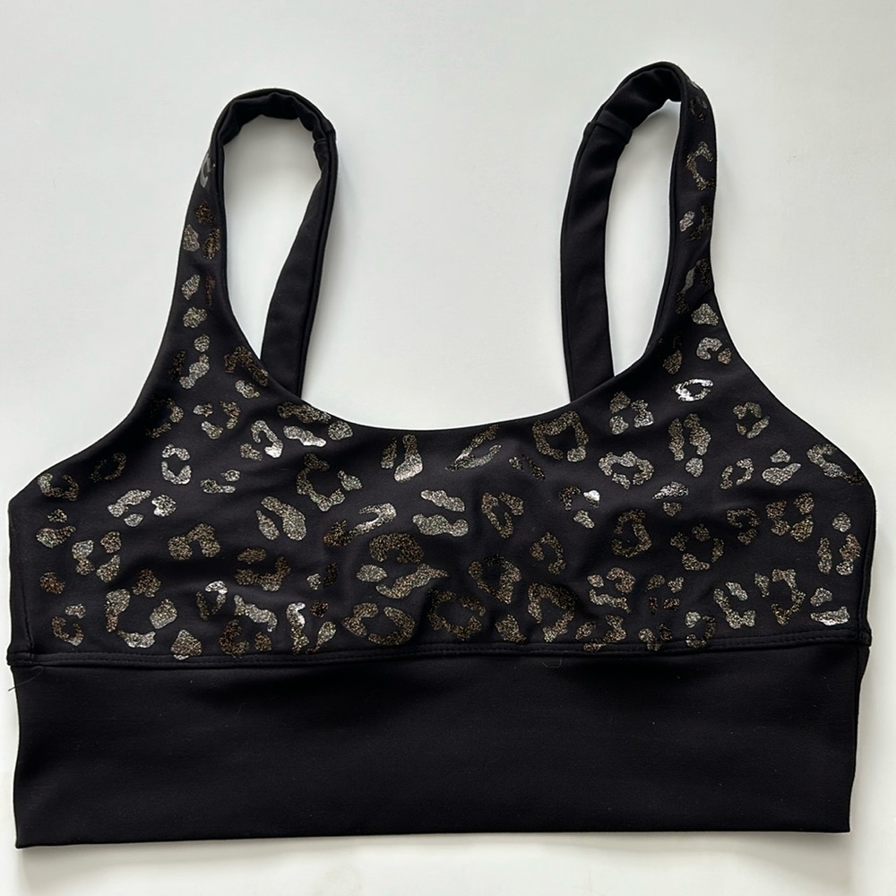 Beach Riot illuminate cheetah/leopard sports bra Size Small